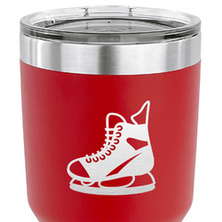Hockey 30 oz Stainless Steel Tumbler - Red - Double Sided (Personalized)
