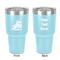 Hockey 30 oz Stainless Steel Ringneck Tumbler - Teal - Double Sided - Front & Back