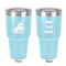 Hockey 30 oz Stainless Steel Tumbler - Teal - Double-Sided (Personalized)
