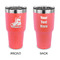 Hockey 30 oz Stainless Steel Ringneck Tumblers - Coral - Double Sided - APPROVAL
