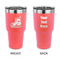 Hockey 30 oz Stainless Steel Tumbler - Coral - Double Sided (Personalized)