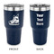 Hockey 30 oz Stainless Steel Ringneck Tumblers - Navy - Double Sided - APPROVAL