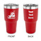 Hockey 30 oz Stainless Steel Ringneck Tumblers - Red - Double Sided - APPROVAL