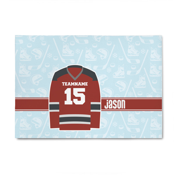 Custom Hockey 4' x 6' Indoor Area Rug (Personalized)
