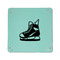 Hockey 6" x 6" Teal Leatherette Snap Up Tray - APPROVAL