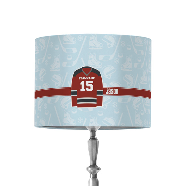 Custom Hockey 8" Drum Lamp Shade - Fabric (Personalized)