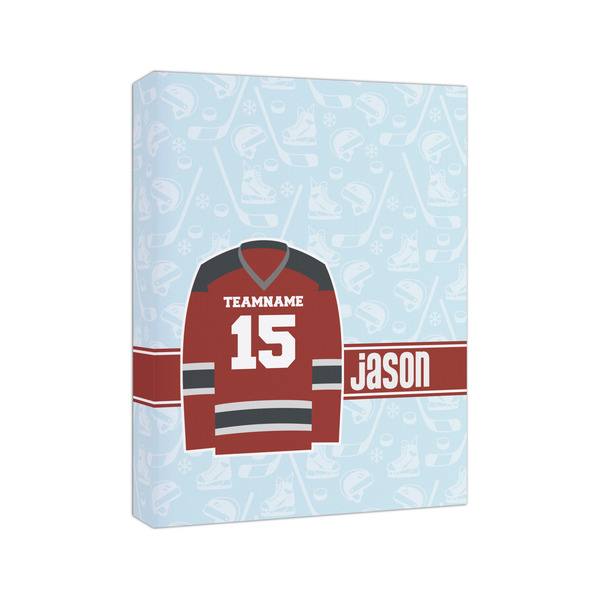 Hockey 8x10 - Canvas Print - Angled View
