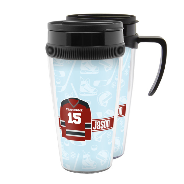 Custom Hockey Acrylic Travel Mug (Personalized)