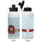 Hockey Aluminum Water Bottle - White APPROVAL