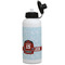 Hockey Aluminum Water Bottle - White Front