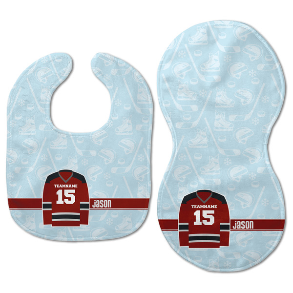 Hockey Baby Bib & Burp Set - Approval (new bib & burp)