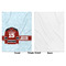 Hockey Baby Blanket (Single Sided - Printed Front, White Back)