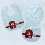 Hockey Baby Bib & Burp Set w/ Name and Number