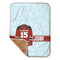 Hockey Baby Sherpa Blanket - Corner Showing Soft
