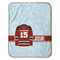 Hockey Baby Sherpa Blanket - Flat