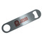 Hockey Bar Bottle Opener - Silver w/ Name and Number