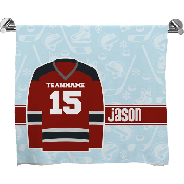 Custom Hockey Bath Towel (Personalized)