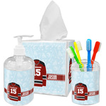 Hockey Acrylic Bathroom Accessories Set w/ Name and Number