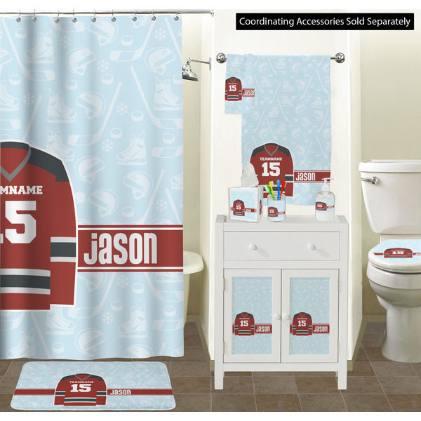 Hockey Bathroom Scene