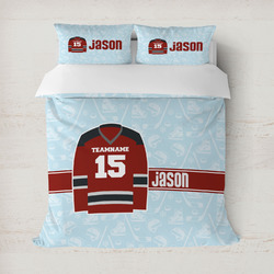 Hockey Duvet Cover Set - Full / Queen (Personalized)