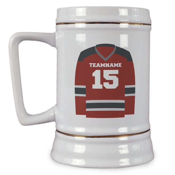 Custom Hockey Beer Stein (Personalized)