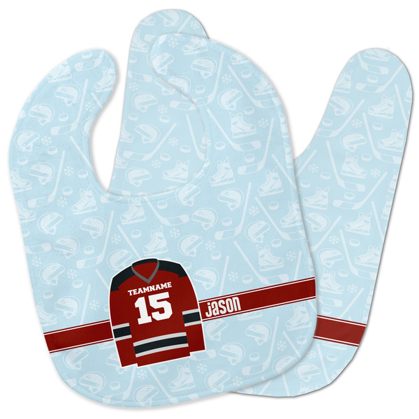 Custom Hockey Baby Bib w/ Name and Number