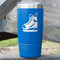 Hockey 20 oz Stainless Steel Tumbler - Royal Blue - Single Sided