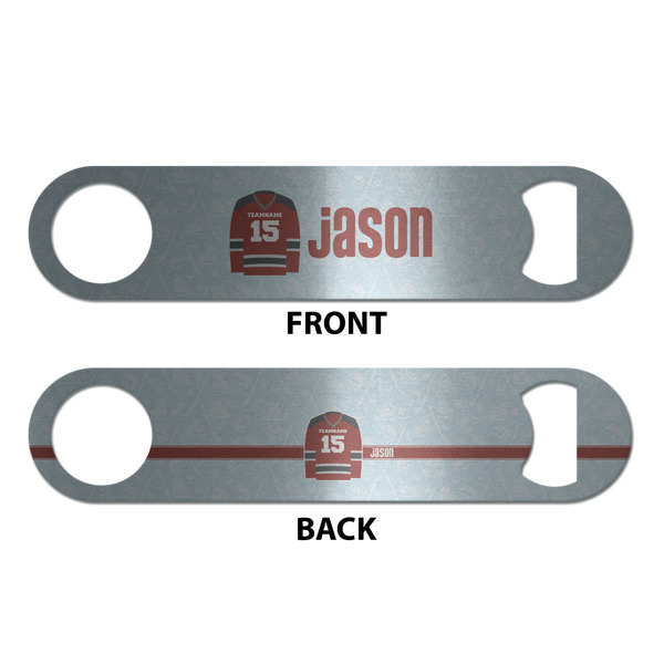 Hockey Bottle Opener - Front & Back