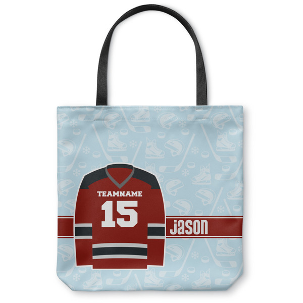 Custom Hockey Canvas Tote Bag - Small - 13"x13" (Personalized)