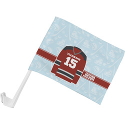 Hockey Car Flag - Small w/ Name and Number