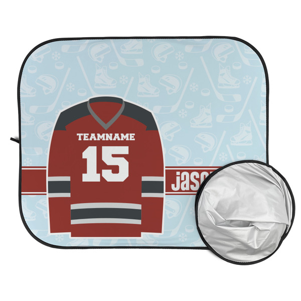 Hockey Car Sun Shades - FOLDED & UNFOLDED