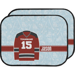 Hockey Car Floor Mats (Back Seat) (Personalized)