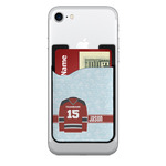 Hockey 2-in-1 Cell Phone Credit Card Holder & Screen Cleaner (Personalized)