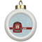 Hockey Ceramic Ball Ornament (Personalized)