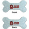 Hockey Ceramic Flat Ornament - Bone Front & Back (APPROVAL)