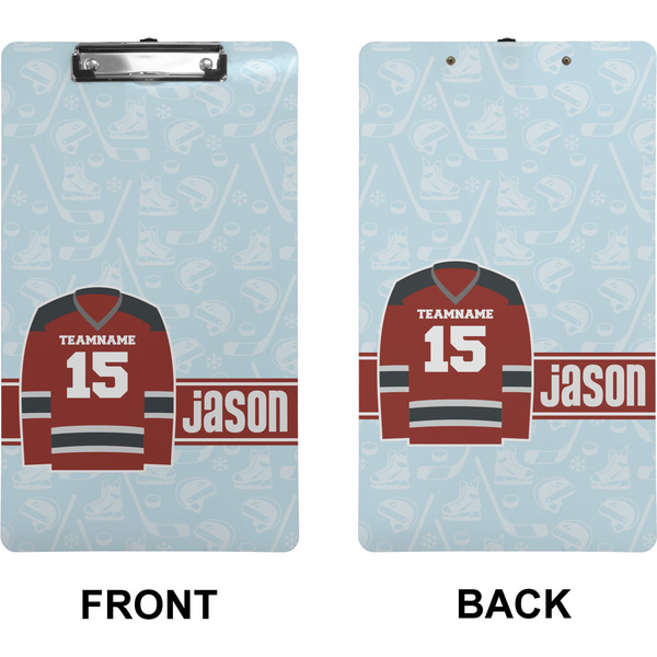 Hockey Clipboard (Legal) (Front + Back)