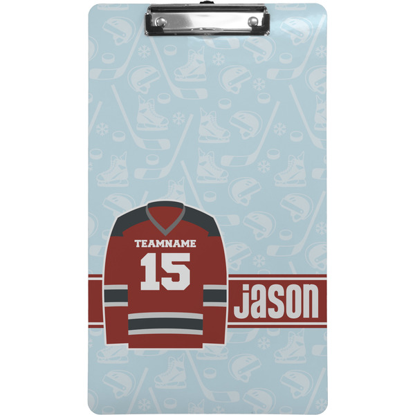 Custom Hockey Clipboard (Legal Size) (Personalized)