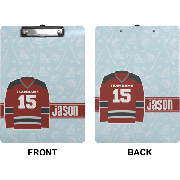 Hockey Clipboard (Letter) (Front + Back)