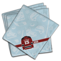 Hockey Cloth Napkins (Set of 4) (Personalized)