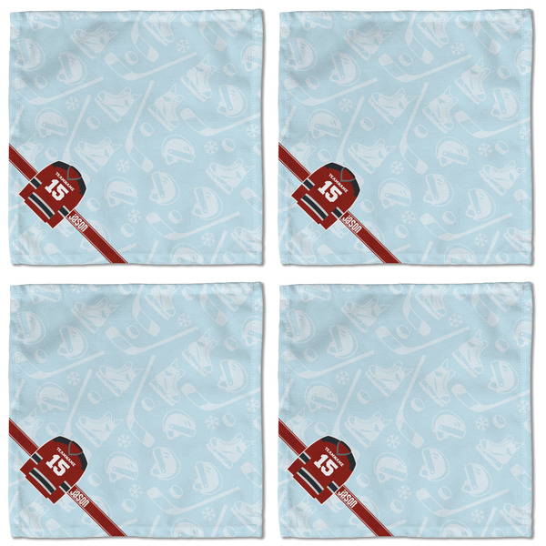 Hockey Cloth Napkins - Personalized Lunch (APPROVAL) Set of 4