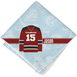 Hockey Cloth Cocktail Napkin - Single w/ Name and Number