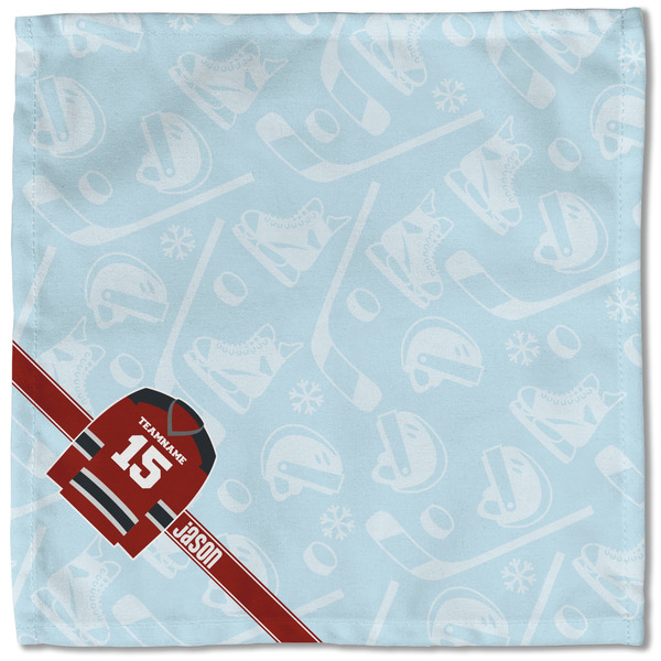 Hockey Cloth Napkins - Personalized Lunch (Single Full Open)