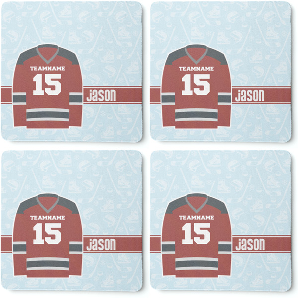 Hockey Coaster Rubber Back - Apvl
