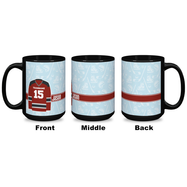 Hockey Coffee Mug - 15 oz - Black APPROVAL