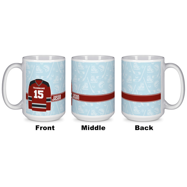 Hockey Coffee Mug - 15 oz - White APPROVAL