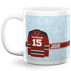 Hockey 20 Oz Coffee Mug - White (Personalized)
