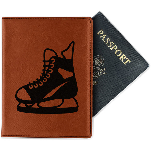 Custom Hockey Passport Holder - Faux Leather - Double Sided (Personalized)