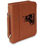 Hockey Leatherette Book / Bible Cover with Handle & Zipper