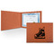 Hockey Leatherette Certificate Holder - Front
