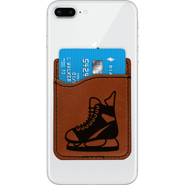 Custom Hockey Leatherette Phone Wallet